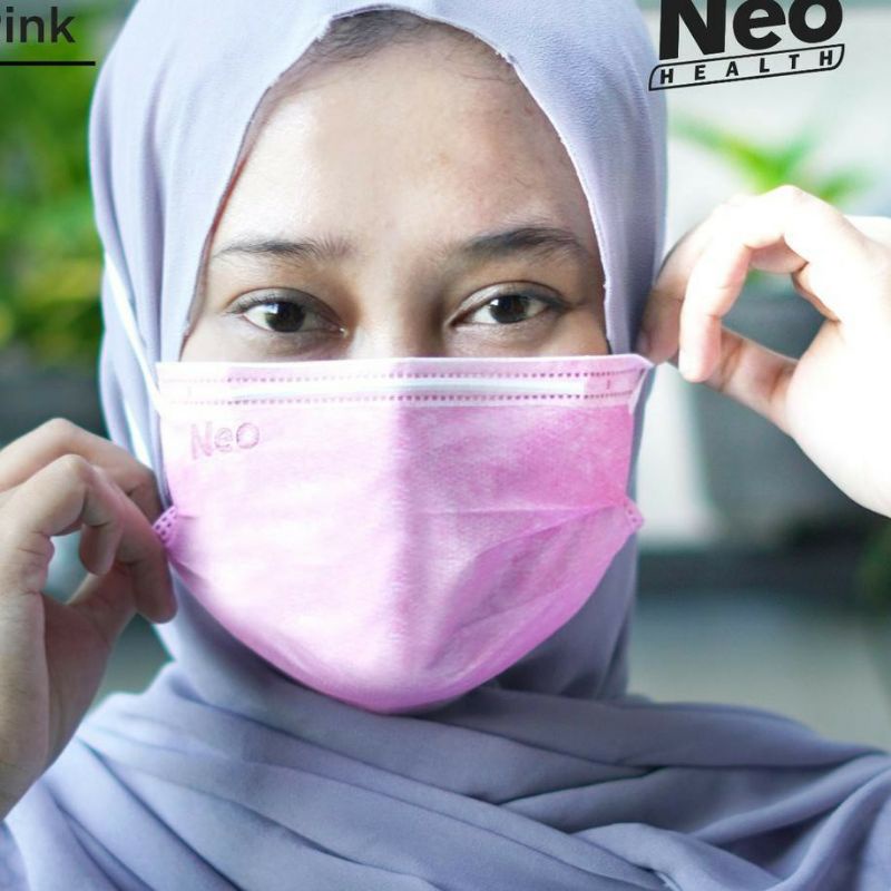 NEO HEALTH MASKER MEDIS EARLOOP 3PLY ISI 50 PCS MIX COLOUR