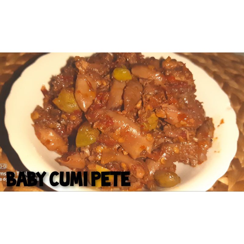 

sambel baby cumi pete