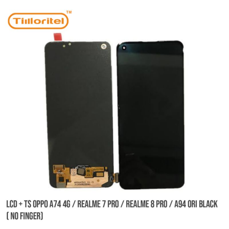 LCD + TS OPPO A74 4G / REALME 7 PRO / REALME 8 /A94 ORI BLACK (NO FINGER)