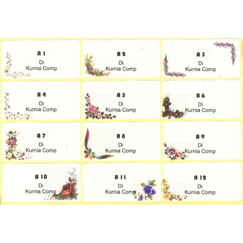 

LABEL UNDANGAN MOTIF BERKUALITAS