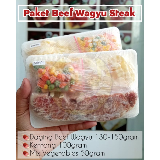 Paket Steak Daging Wagyu - Beef Steak Wagyu - Disass Jogja