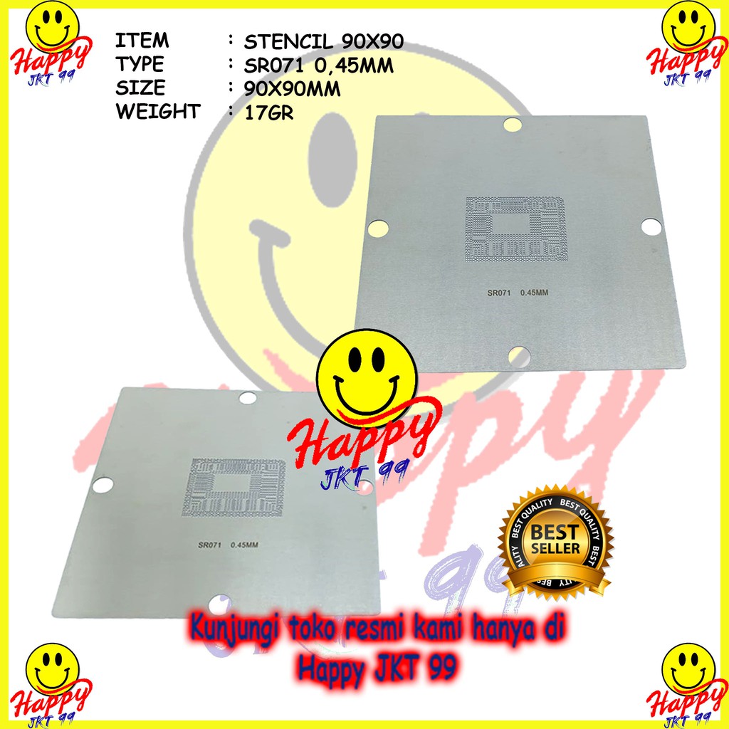 [ HAPPY JKT 99 ] STENCIL 90X90 SR04S SR071 SR0VQ Sr08n Sr109 Sr0cs I3-2310m I5 2415m