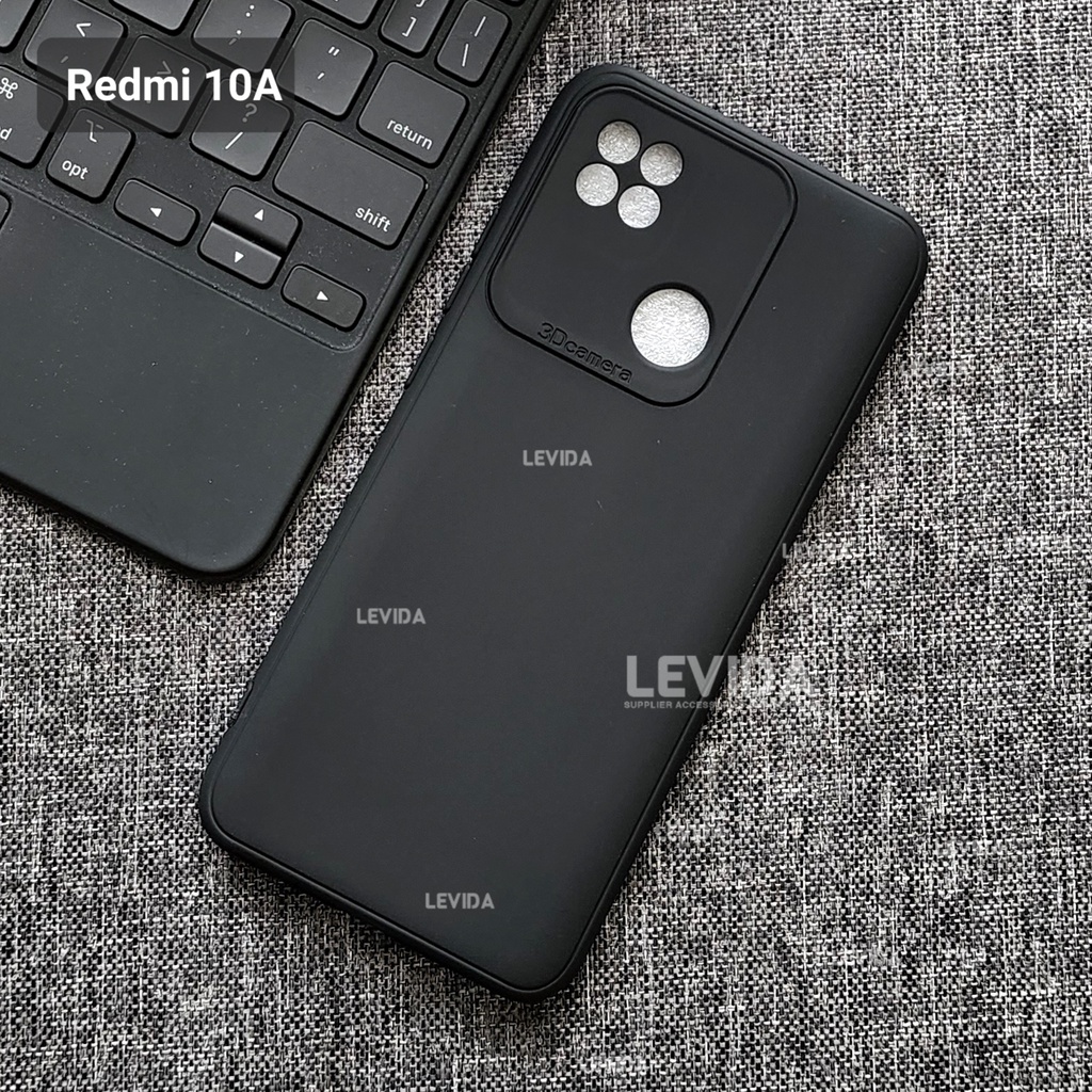 Softcase Macaron Black / Silikon Black Case Redmi 10A Redmi 10C Redmi 9C Redmi 9T Redmi Note 10S