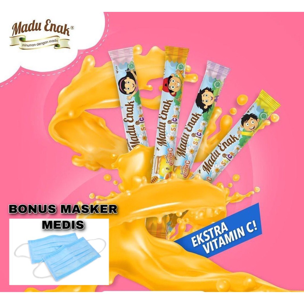 

Madu Stick Madu Enak Stick 1 Stik All Varian 15gr Beli 10 Bonus Masker | Snack Lebaran | Hampers |