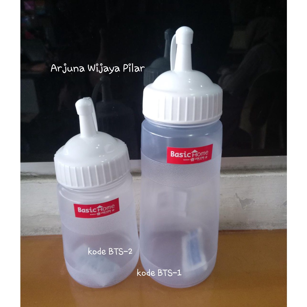 botol kecap Sauce Keeper 500ml &amp; 300ml - Botol Saus kecap BTS-1 BTS-2, Basic Home Lion star  TUTUP RANDOM