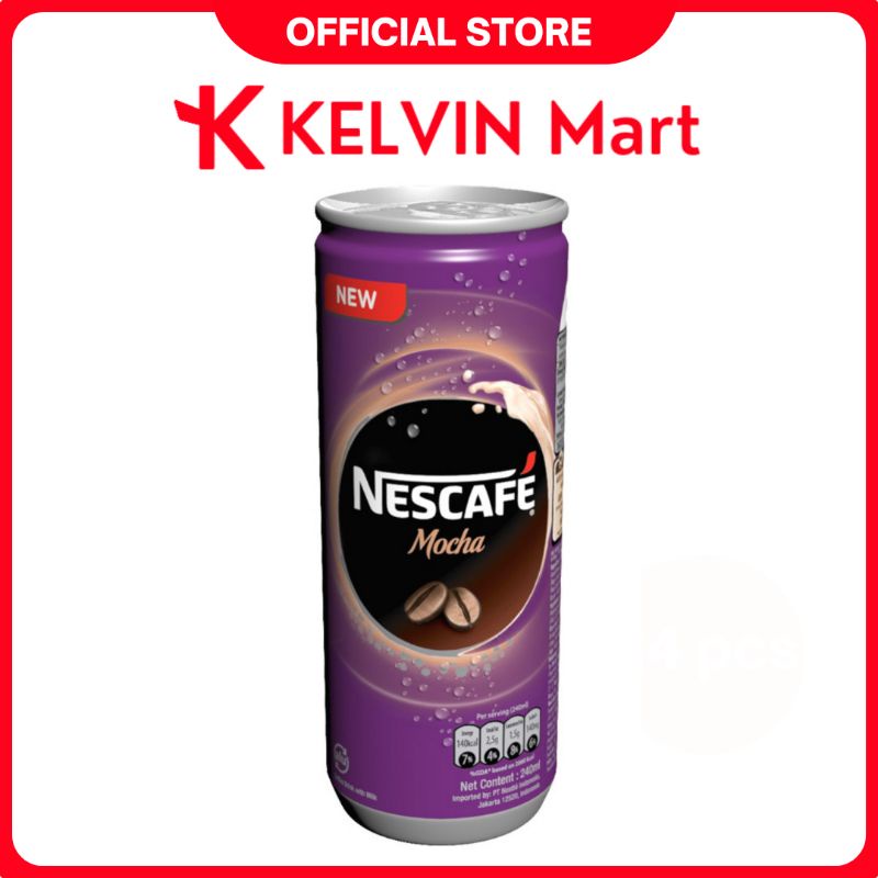 

NESCAFE Minuman Kopi Susu Kopi Mocha Kaleng 240mL | KELVIN Mart