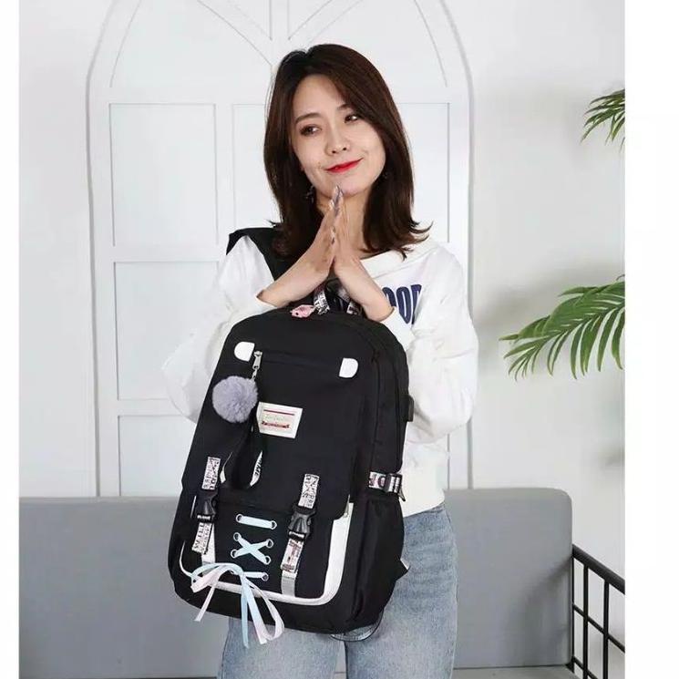 [ZYDDB3657] Tas Sekolah Usb untuk Anak Perempuan sekolah SMPdan SDRansel Tas Buku Wanita 2021 Kapasi