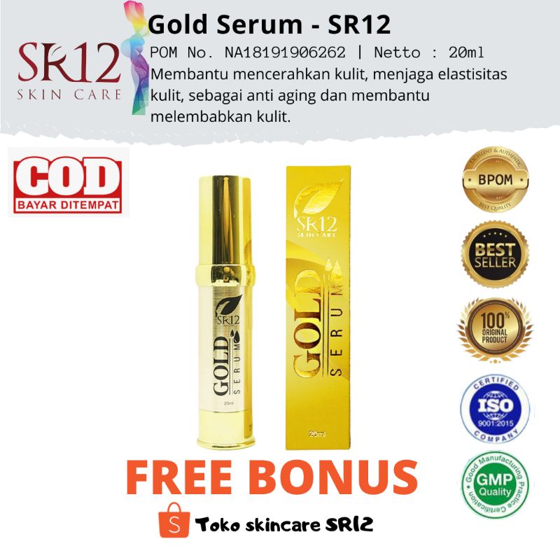 SERUM | ESSENCE | GOLD SERUM SR12 | SERUM ANTI AGING | SERUM PENGHILANG FLEK HITAM
