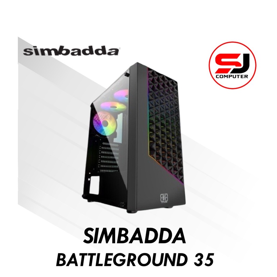 Casing Komputer Simbadda BattleGround 35 ATX Gaming Case