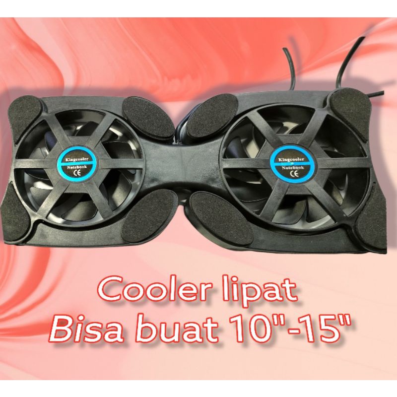 Coolingpad LIPAT 14 INCH fan Cooling Pad Model Kepiting cooler lipat