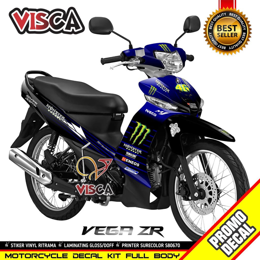Decal Stiker Vega Zr Striping Motor Vega Zr ME