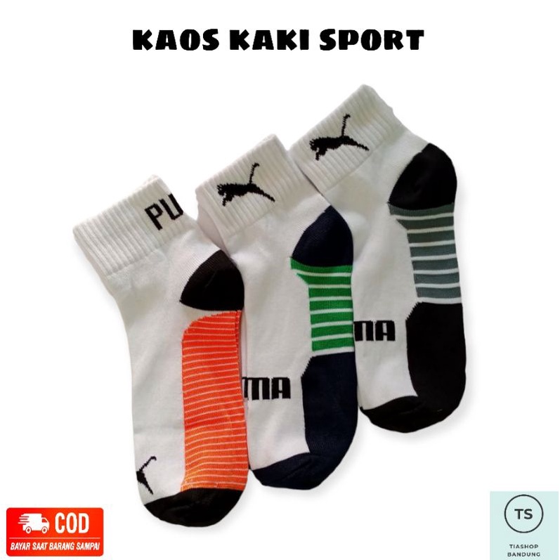 Kaos Kaki Olahraga Pendek (PM) || Kaos Kaki Sport Pria dan Wanita