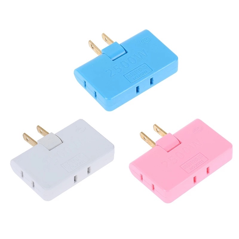 (Us Plug Socket Converter) (3 In 1 Adaptor Extension Multi Plug)