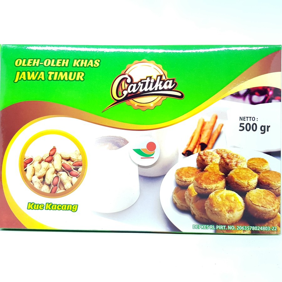 

CARTIKA KUE KACANG 500gr | KUE TANAH OLEH PREMIUM ASLI KHAS SURABAYA