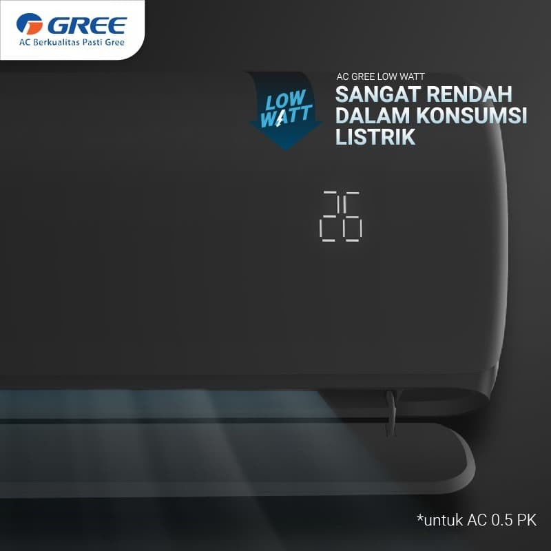 AC GREE GWC12C3E GWC-12C3E 1.5pk Low Watt Garansi Resmi