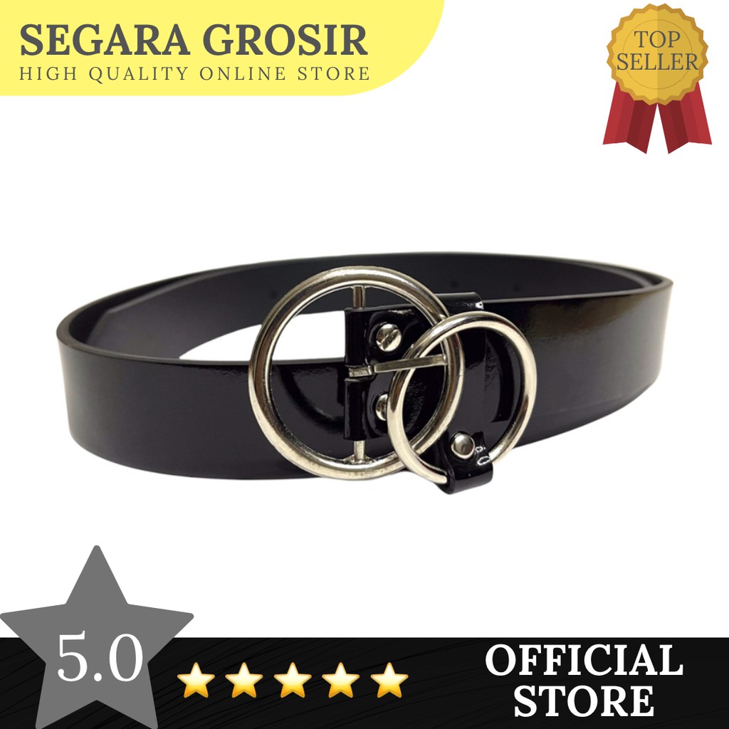 IKAT PINGGANG WANITA WOMEN BELT DOUBLE RING PREMIUM GESPER LEATHER KULIT IKAT PINGGANG SABUK CEWE KULIT PU LEATHER RINGAN DOUBLERING TERMURAH MURAH GROSIR IMPOR IMPORT ORIGINAL BRANDED GESPER BAN PINGANG GASPER PEREMPUAN ENTENG AKSESORIS ORI MODIS FASHION