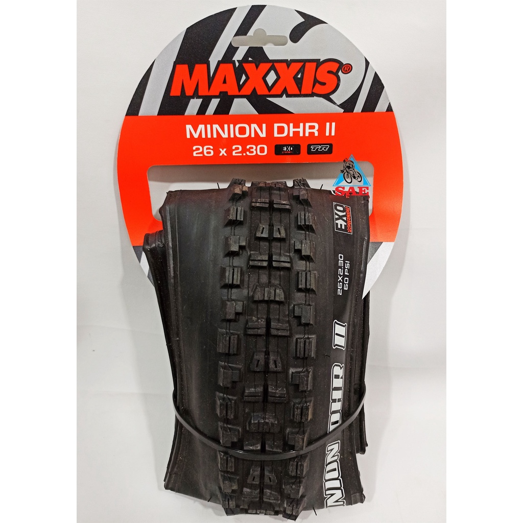 BAN LUAR MAXXIS 26X2.30 EXO TR MINION DHR II YELLOW LOGO KODE-S0760066
