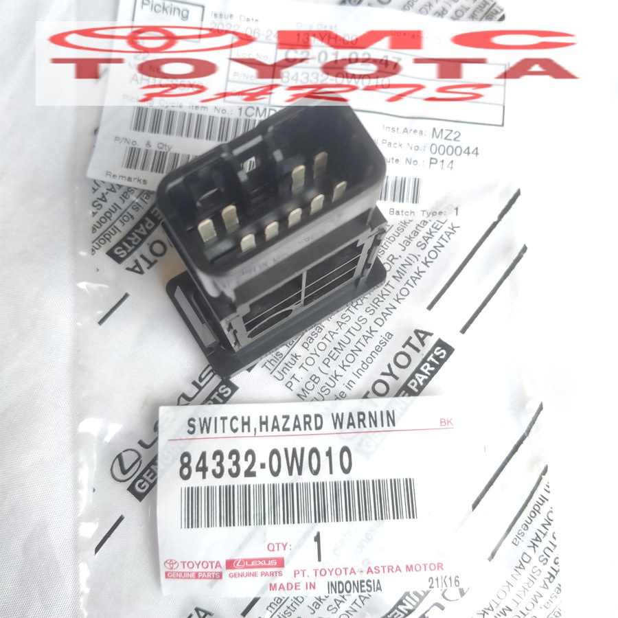 Switch Tombol Hazard Dyna Hino 84332-0W010