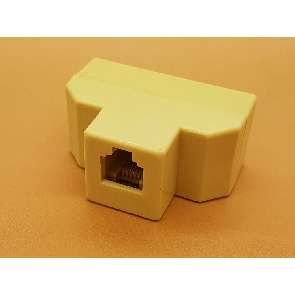 RJ11 Male to 3 RJ11 Female Socket Adapter Converter