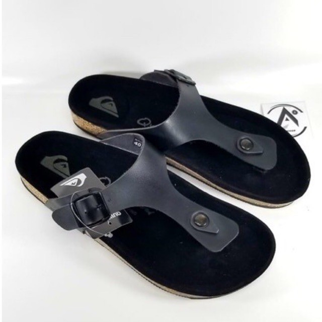 SANDAL PRIA PREMIUM 100% TERBARU BISA COD SANDAL SLIDE JEPIT PRIA QUICKSILVER BLACK PREMIUM SANDAL MURAH KUALITAS MEWAH