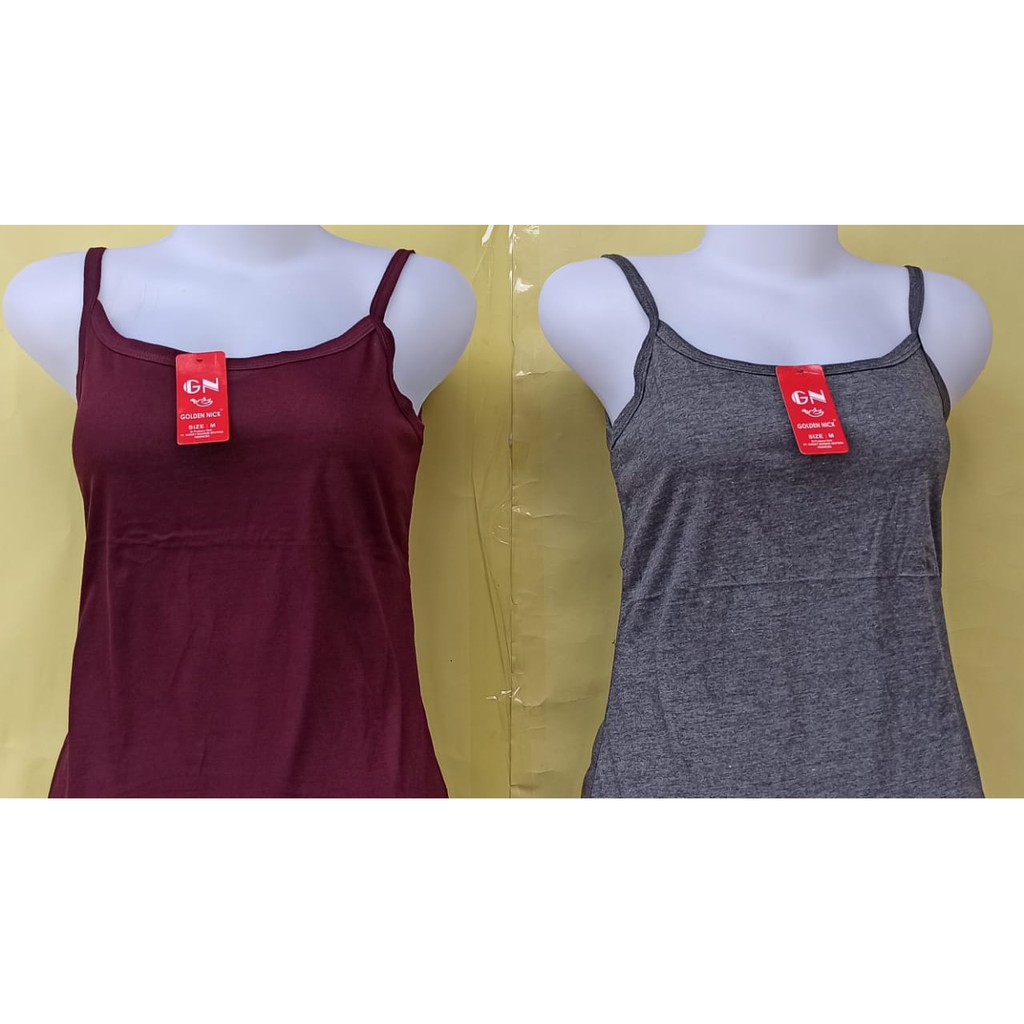 Golden Nick ~ 1 Pcs Tank Top Wanita, Pakaian Dalam Wanita Berkwalitas ( 5 Warna, 4 Ukuran )