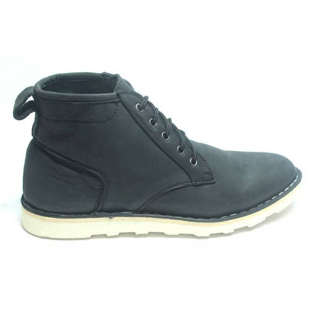 Sepatu Boot Kulit Asli, Junggle Shoes Leather, Sepatu Kulit Original Branded, Black Master Spon JP