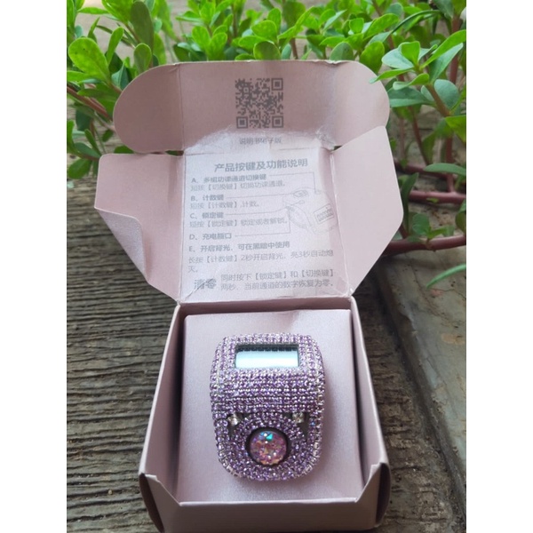 tasbih digital blink charger bling swaroski premium terbaru / tasbih premium / souvenir kado cantik 
