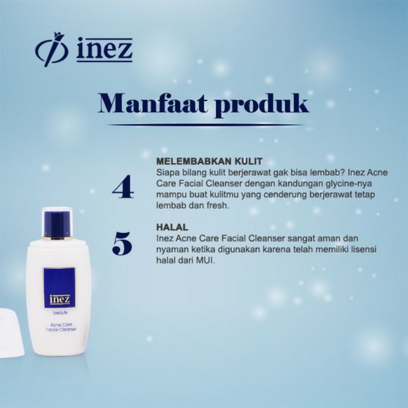 INEZ Acne Care Facial Cleanser / Sabun Wajah Untuk Kulit Berjerawat