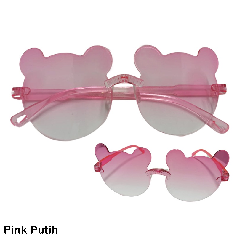 COD Kacamata Fashion Lucu Beruang Bentuk Korea untuk Anak-anak Nuansa Bulat Kecil Untuk Anak-Anak -k