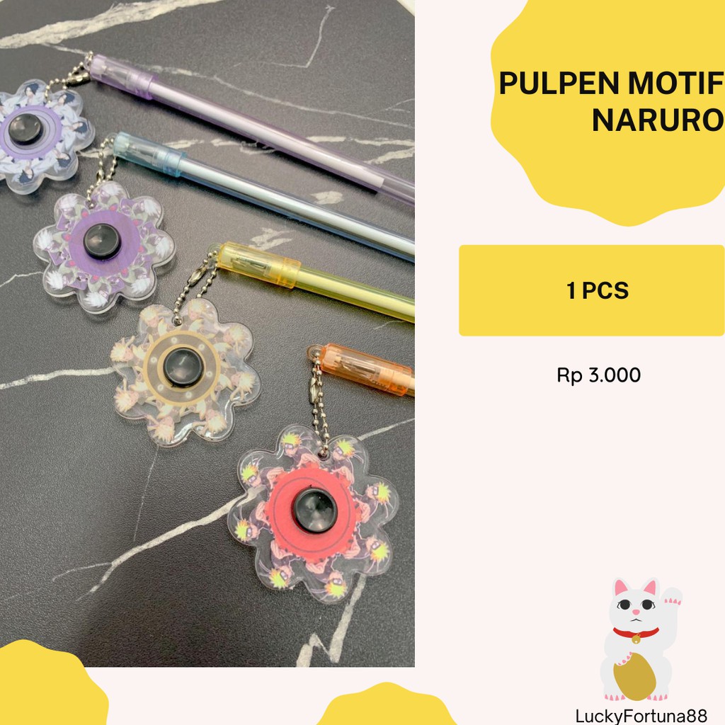 

[LuckyFortuna88]Pulpen Naruto pulpen kipas pena pen Ballpoint alat tulis pulpen gambar naruto Pen gambar naruto Alat Tulis Kantor murah Lucu Kualitas Premium