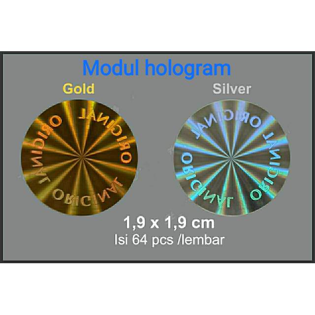 

Stiker hologram original "mirror