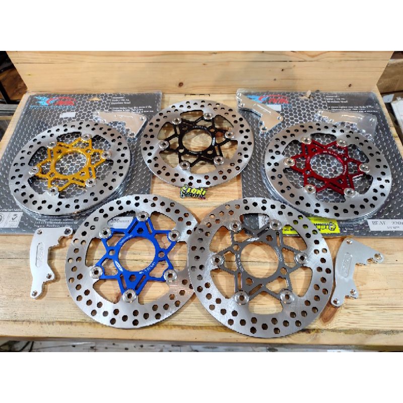 Disc Cakram Piringan PSM Titanium Floating Vario Scoopy Beat Click 220 mm Bracket