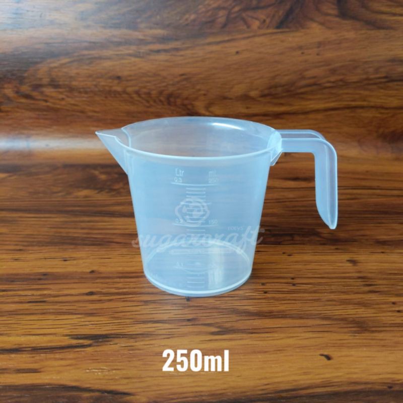 Jual Gelas Ukur Kecil 250ml Gelas Takar Kecil Measuring Cup 250ml Shopee Indonesia 3979