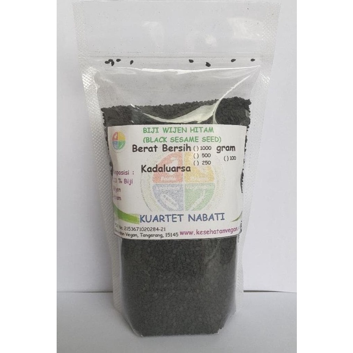 MAKANAN & MINUMAN MINUMAN WIJEN HITAM/ BLACK SESAME SEED 250 GR PROMO-ORIGINAL-KEREN-MURAH-SALE