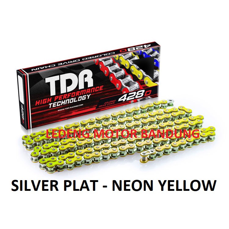 TDR Chain Color 428D 130L Rantai Racing Motor Variasi Warna Scotlight