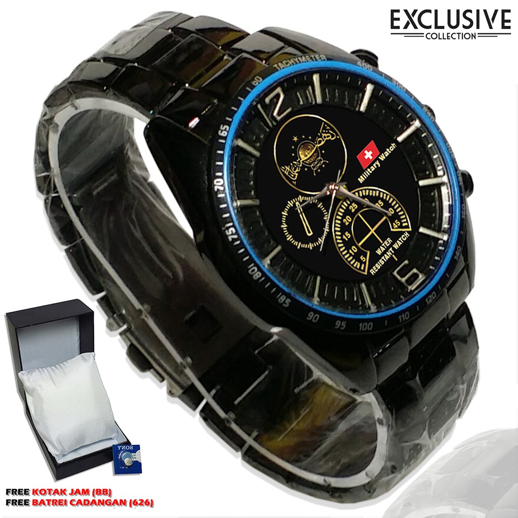 (Istimewa ) Jam LOGO NU GOLD Rantai Sport