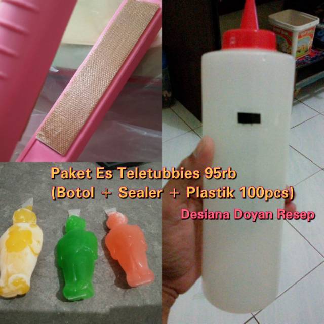 Paket Plastik Es Pudot Bentuk Boneka Teletubbies