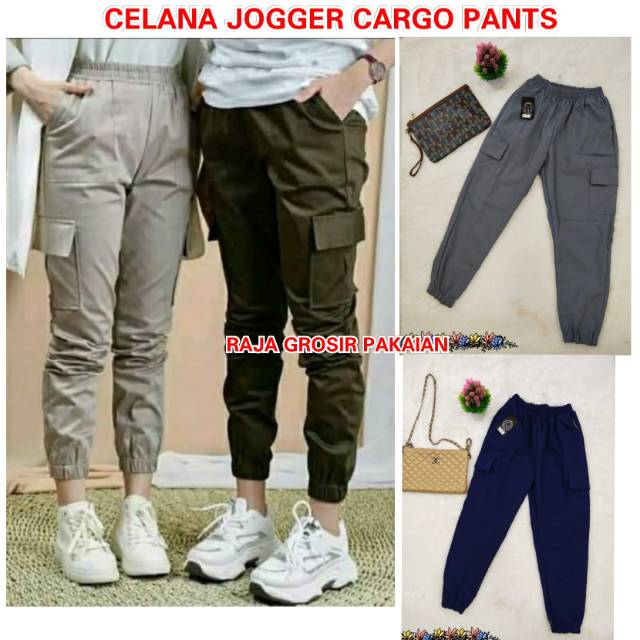 Celana Jogger Cargo Pants American Drill