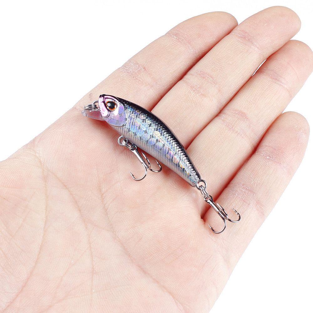 Umpan Ikan Kecil Tenggelam Atas 3.5G 4.5 cm Crankbaits Bergaris bass Minnow Lures