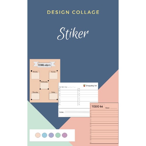 

design collage stiker