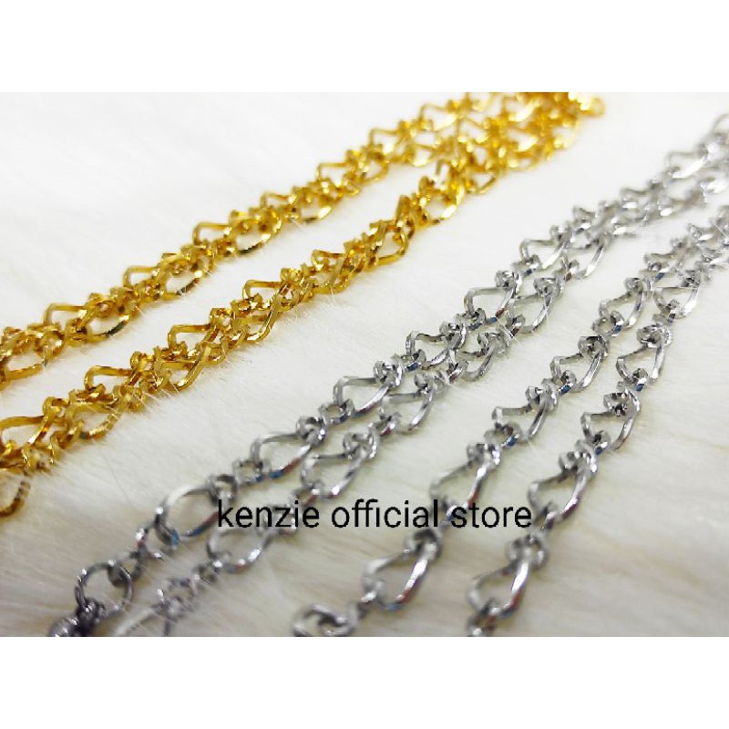 Kalung titanium premium model infinity panjang 50cm