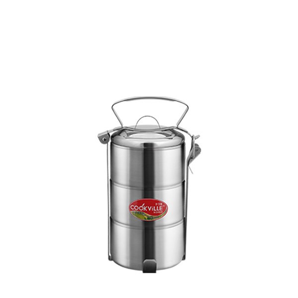 Cookville Rantang Premium 16 Cm - 3 Stacking (Stainless Steel Cookville)