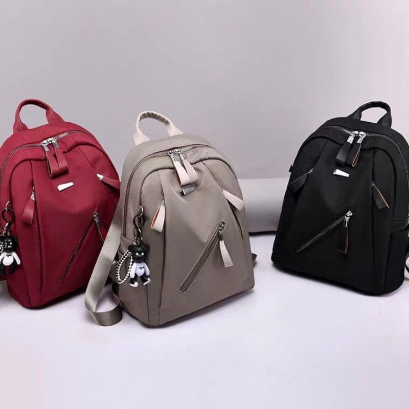 Medan termurah KD003 Tas ransel kanvas wanita/Tas Ransel Gaul Backpack (tanpa boneka)