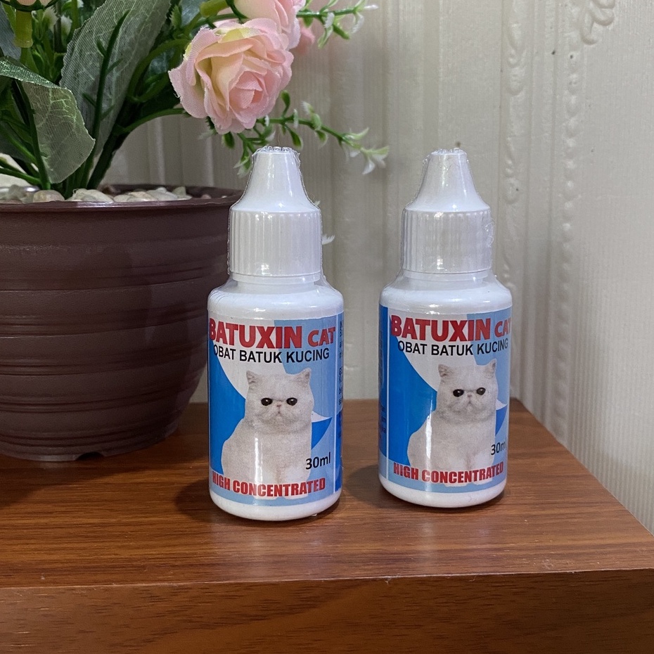 BATUXIN CAT DROP Obat Batuk Pilek Bersin Sesak Nafas Alergi pada Kucing 30ml