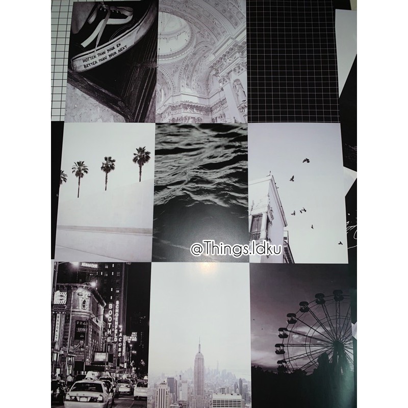 POSTER DINDING BLACK&WHITE AESTHETIC