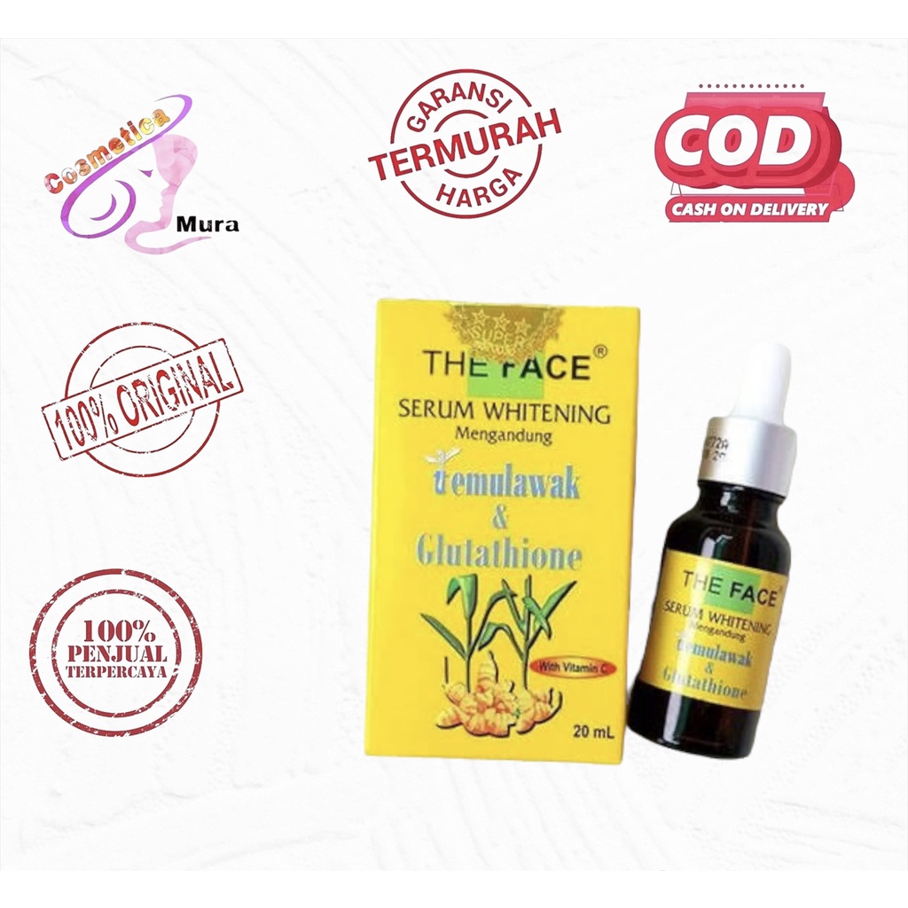 [ bpom ] serum temulawak the face bpom original 20 ml