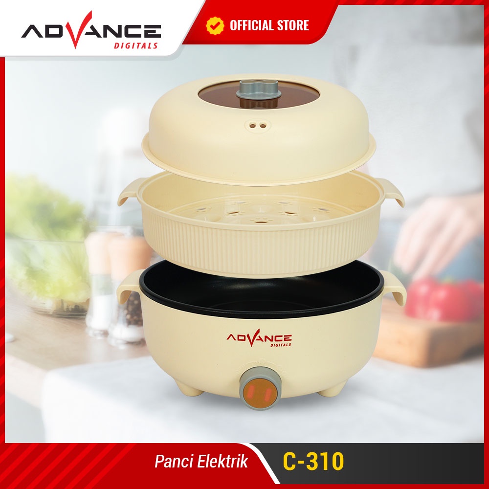 Advance C-360 Panci Listrik Elektrik Multifungsi Warmer Steamer Cooker 26 Cm | Advance C 360 Panci Listrik Serbaguna Advance C360 | FMS