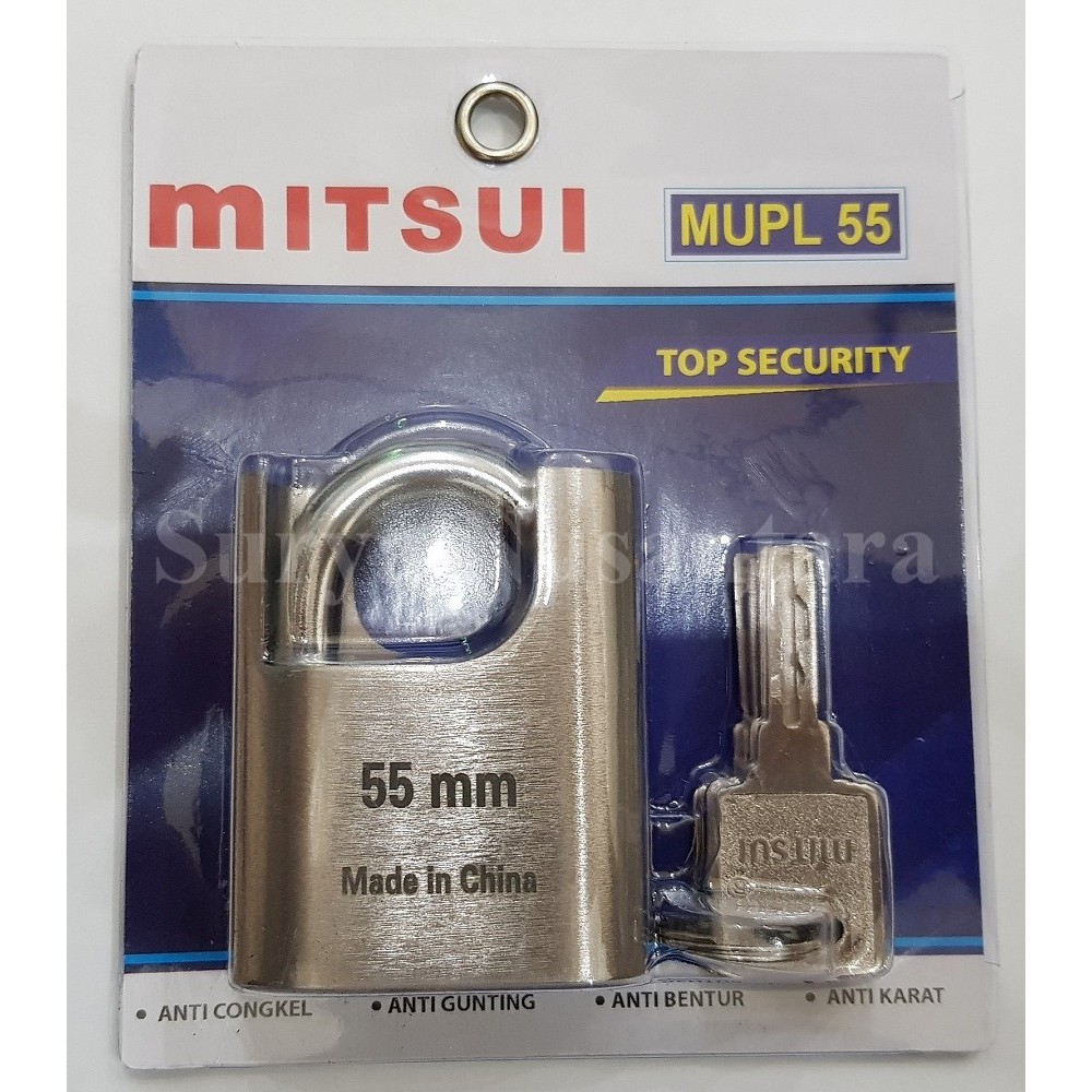 Gembok Mitsui Ultimate MUPL 55 - Kualitas Sangat Bagus