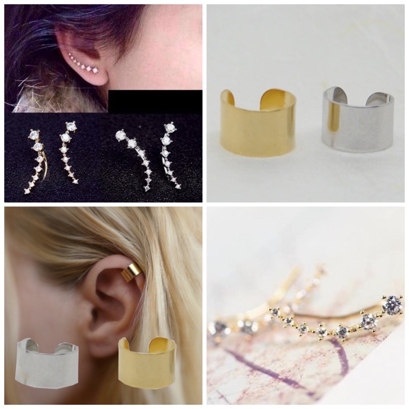 Anting Summer Martinez Fashion Korea Tindik atau Tusuk Garis Comet Berlian Wanita Aksesoris Murah-2
