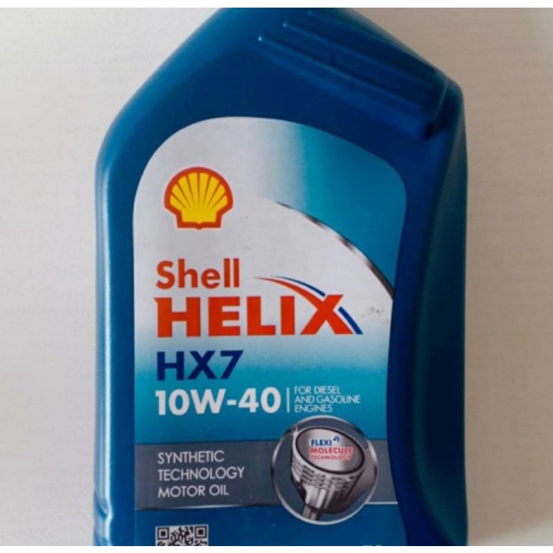 OIL OLI MOTOR MOBIL SHELL HELIX HX7 10W-40 SYNTHETIC 1L 1000ML